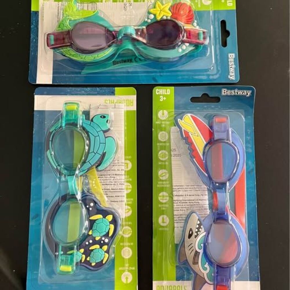 Child Swim Goggles 3-Pack